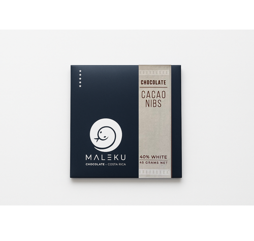 40% White Chocolate with Nibs